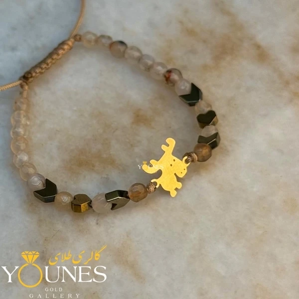 دستبند گوزن طلا لیزری